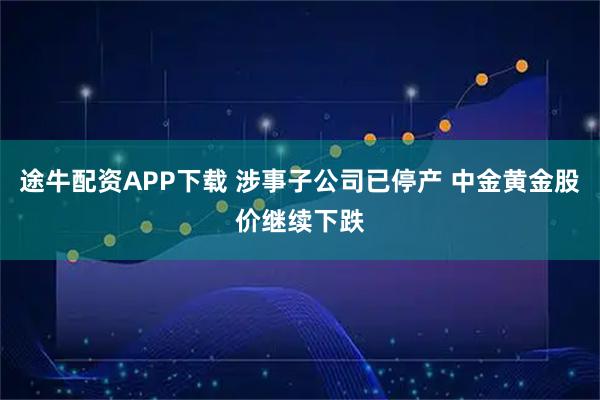 途牛配资APP下载 涉事子公司已停产 中金黄金股价继续下跌