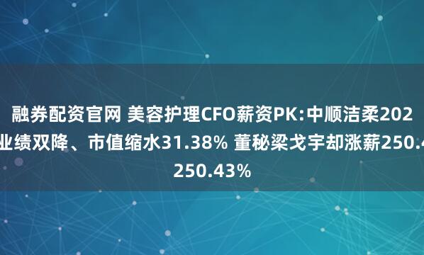 融券配资官网 美容护理CFO薪资PK:中顺洁柔2024年业绩双降、市值缩水31.38% 董秘梁戈宇却涨薪250.43%