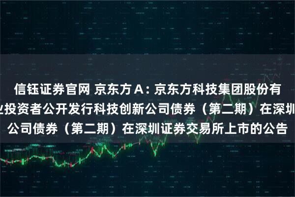 信钰证券官网 京东方Ａ: 京东方科技集团股份有限公司2025年面向专业投资者公开发行科技创新公司债券（第二期）在深圳证券交易所上市的公告