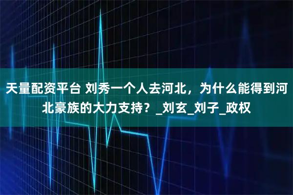 天量配资平台 刘秀一个人去河北，为什么能得到河北豪族的大力支持？_刘玄_刘子_政权